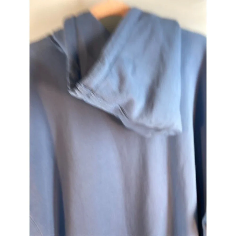 J CREW MENS XXLARGE SOLID BLUE HOODIE